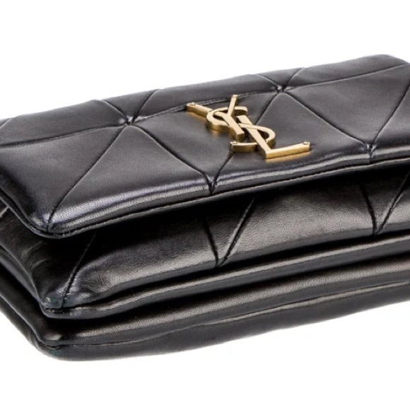 Yves Saint Laurent Black and Gold Shoulder Bag - Picture 5 of 16